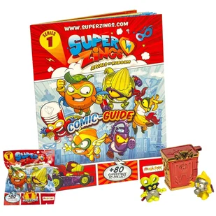 SUPER ZINGS PRZEWODNIK KOMIKSOWY SERIA 1 + 3 FIGURKI + KRYJÓWKA J.ANG. - Komiksy obcojęzyczne - miniaturka - grafika 1
