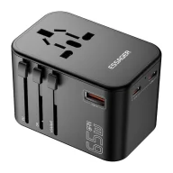 Ładowarki do telefonów - Ładowarka siceiowa podróżna Essager ECT65-LT01-Z 65W z adapterem, czarna - miniaturka - grafika 1