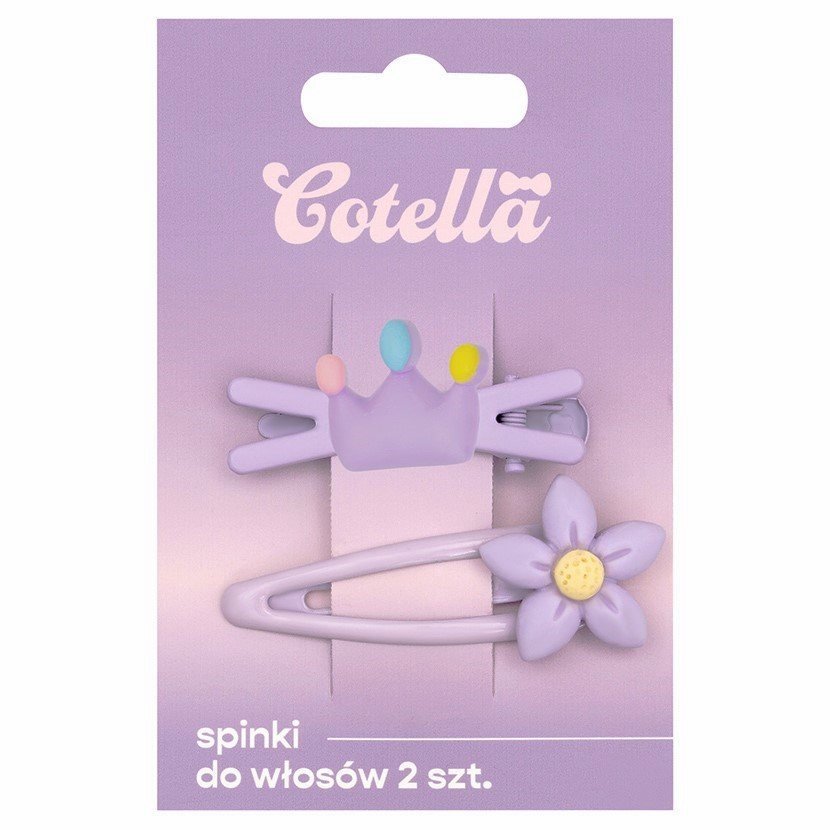 Spinki do włosów, Cotella, Lilac Dream, 2 szt.