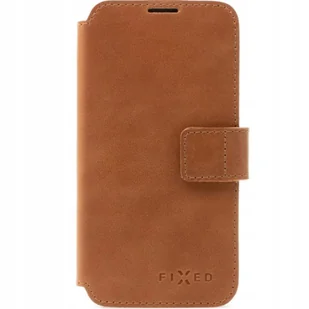 Fixed Etui zamykane z naturalnej skóry ProFit do iPhone 16e, brązowe - Etui i futerały do telefonów - miniaturka - grafika 1