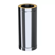 Akcesoria kominkowe - Adam Dw Rura Kominowa Dwuścienna 0,5 M Fi 200 - miniaturka - grafika 1