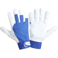 Rękawice robocze - Rękawice ochronne ze skóry owczej LAHTI PRO niebieskie 9 - miniaturka - grafika 1