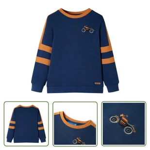 Bluza dziecięca - indygo - 92 - Bluza Dla Dziecka - Bluzy dla dziewczynek - miniaturka - grafika 1