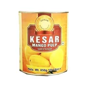 Koncentraty warzywne, przeciery - Pulpa z mango Annam Kesar Mango Pulp 850 g – baza do deserów, napojów - miniaturka - grafika 1