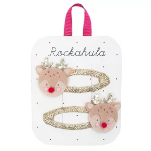 Rockahula Kids - 2 spinki do włosów Little Reindeer - Śliniaki i fartuszki - miniaturka - grafika 1