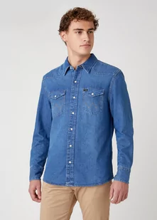 Męska Koszula Jeansowa Wrangler 27Mw 2Year W5Mslw922-Xl - Koszule męskie - miniaturka - grafika 1