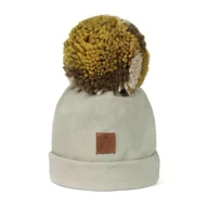 Czapki damskie - Hi Little One czapka zimowa niemowlęca ALPACA BOHO Sage M Pom Pom - miniaturka - grafika 1