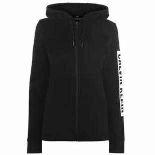 Calvin Klein bluza z kapturem czarna damska Performance, Rozmiar L - Bluzy damskie - miniaturka - grafika 1