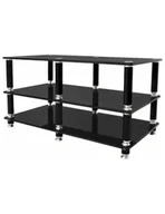 Szafki RTV - Norstone Stabbl AV 114 cm Black – solidny regał Hi‑Fi / AV - miniaturka - grafika 1