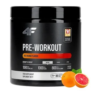 Przedtreningówka 4F Pre-Workout Czerwona pomarańcza (360 g) - Przedtreningówki - miniaturka - grafika 1