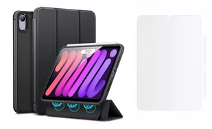 ESR Braders Etui Rebound Hybrid + Szkło Ochronne do iPad Mini 6 2021 Frosted Black - Akcesoria do tabletów i e-booków - miniaturka - grafika 1