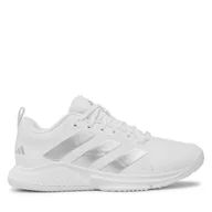 Buty sportowe damskie - Buty halowe adidas Court Team Bounce 2.0 HR1235 Biały - miniaturka - grafika 1