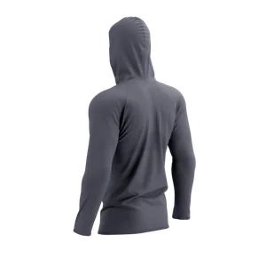 COMPRESSPORT Termiczna bluza biegowa 3D THERMO SEAMLESS HOODIE ZIP magent/mosaic blue - Bluzy sportowe męskie - miniaturka - grafika 8