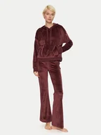 Piżamy damskie - DKNY Piżama YI80034 Bordowy Relaxed Fit - miniaturka - grafika 1