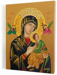 Matka Boża Nieustającej Pomocy - obraz religijny na płótnie canvas - Ikony i obrazy sakralne - miniaturka - grafika 1