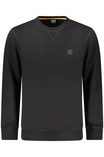 HUGO BOSS MĘSKA BLUZA Z ROZPINANYM NA ZAMEK CZARNA - Bluzy męskie - miniaturka - grafika 1