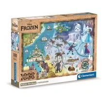 Puzzle 1000 Compact Disney Maps Frozen Clementoni - Puzzle - miniaturka - grafika 1