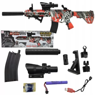 Ogromny Karabin Pistolet Kulki Żelowe Duży Zestaw - Zabawki militarne - miniaturka - grafika 1