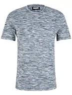 Koszulki męskie - TOM TAILOR Koszulka męska, 31466 - Blue Multicolor Spacedye, M - miniaturka - grafika 1