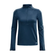 Koszulki i topy damskie - Damska Koszulka z długim rękawem UNDER ARMOUR UA TRAIN CW 1/2 ZIP 1373969-437 – Niebieski - miniaturka - grafika 1