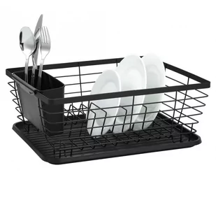 KME BUSINESS SUSZARKA NA NACZYNIA CZARNA 46,5X30,5X14,5CM 150621 - Suszarki do naczyń - miniaturka - grafika 1