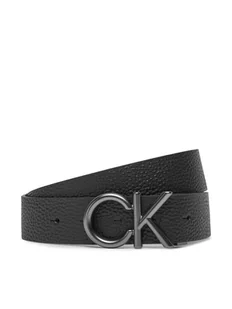 Calvin Klein Pasek Męski Ck Hallmark Logo 35Mm Adj LV04D7035G Czarny - Paski - miniaturka - grafika 1