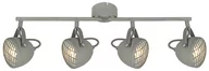 Lampy sufitowe - Candellux Lampa sufitowa reflektorek PENT PLAFON LISTWA 4X50W GU10 BETONOWY SZARY 94-68071 - miniaturka - grafika 1