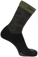 Skarpetki i podkolanówki sportowe - Salomon Skarpety X Ultra Mid Black / Olive Night C15556 - miniaturka - grafika 1