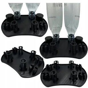 Ociekacz Na 4 Cztery Butelki Do Saturatora SODASTREAM Stojak Czarny - Akcesoria i części AGD - miniaturka - grafika 1