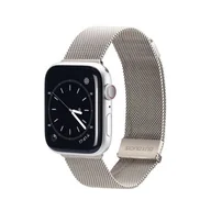 Akcesoria do smartwatchy - DUX DUCIS Milanese - pasek magnetyczny ze stali nierdzewnej do Apple Watch 38/40/41mm platynowy - miniaturka - grafika 1