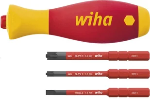 Zestaw wkrętaków VDE 4-częściowy do trzpieni wymiennych slimVario electric SoftFinish Wiha - Śrubokręty - miniaturka - grafika 1