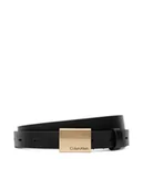 Paski - Calvin Klein Pasek Titlecase Plaque Belt 20Mm LV04F7089G Czarny - miniaturka - grafika 1