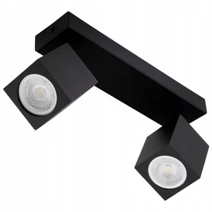 I-L Kinkiet lampa podwójna GU10 QUANTUS II ruchoma czarna ID-6102 - Lampy ścienne - miniaturka - grafika 1