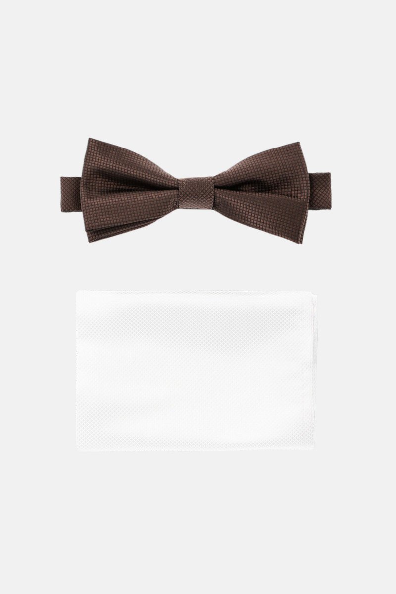 Mucha Brązowa Plus Poszetka