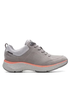 Clarks Sneakersy "Wave2.0 Lace" w kolorze szarym - Trampki damskie - miniaturka - grafika 1