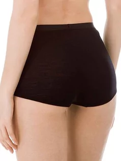 Spodnie damskie - Calida Damskie spodnie True Confidence z żywej wełny i jedwabiu z włókien naturalnych, czarny, 40-42 - grafika 1