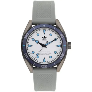 Zegarek Szary zegarek adidas Originals Fashion Edition Two AOFH22003 - Zegarki męskie - miniaturka - grafika 1