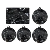 Akcesoria i części AGD - SILIKONOWA MATA PODKŁADKA OCHRONNA DO GOTOWANIA NA INDUKCJI 5 szt. - miniaturka - grafika 1