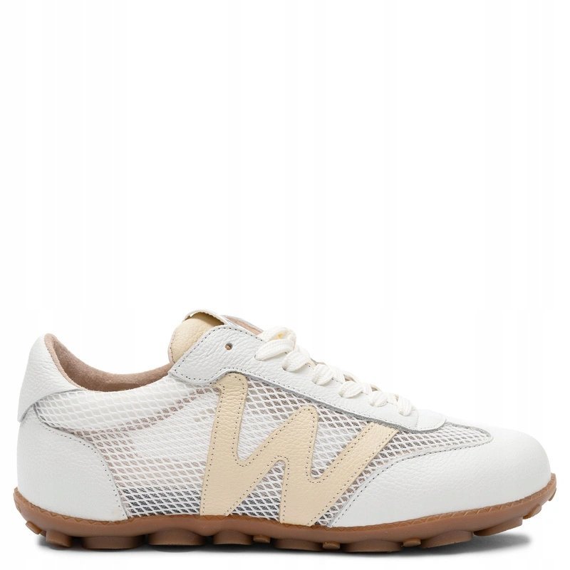 Wonders Skórzane Sneakersy Damskie Off Blanco AP-2101-OFF-VANIL r.40