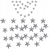 Dekoracje sali - Girlanda Baner Gwiazdki Srebrne Na Sylwestra 350Cm - miniaturka - grafika 1