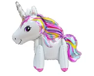 Urodziny dziecka - GO Balon foliowy tęczowy Jednorożec - 65 cm - 1 szt. BF-AJBS - miniaturka - grafika 1