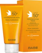 Balsamy i kremy do opalania - BABE Laboratorios krem przeciwsłoneczny SPF 50+ do codziennej pielęgnacji skóry normalnej i suchej 50 ml (8437014389050) - miniaturka - grafika 1