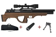Wiatrówki karabinki - Wiatrówka PCP Norica Dark Bull BP Pack 4,5 mm drewno - miniaturka - grafika 1