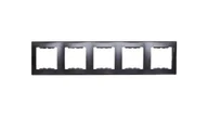 Klawisze i ramki - Sedna ramka piä™ciokrotna pionowa grafitowa sdn5801570 - miniaturka - grafika 1