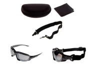 Gogle i okulary motocyklowe - Okulary motocyklowe z paskiem - miniaturka - grafika 1
