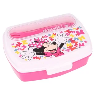 Lunchbox śniadaniówka + sztućce Myszka Minnie - Lunch boxy - miniaturka - grafika 1