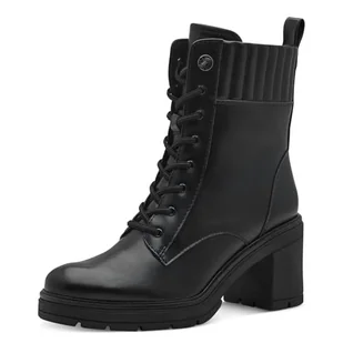 Marco Tozzi Damskie buty Bootie Laced 2-25232-43, modne kozaki, czarne, 38 EU, czarny, 38 EU - Kozaki damskie - miniaturka - grafika 1