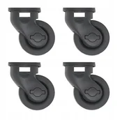 Akcesoria podróżnicze - Ciche Kółka Zapasowe Wymienne Do Kuferka Kufra mobilnego 4 sztuki Zestaw - miniaturka - grafika 1