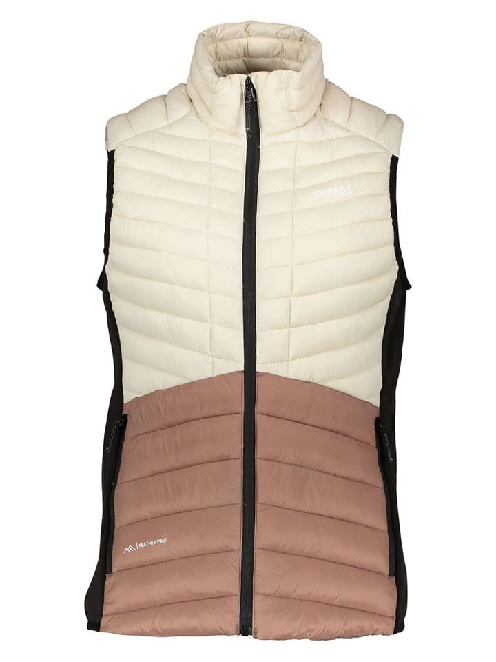 Regatta Kamizelka pikowana w kolorze kremowo-jasnobrązowym