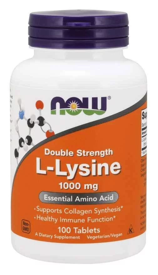 Now® Foods Now L-Lysine (L-lizyna), 1000 mg, 100 tabletek